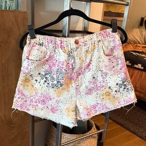 Pilcro Printed Denim Shorts